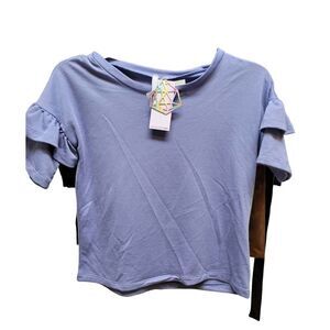 Good Luck Girl Top Ruffle Sleeve